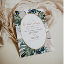 Search for tropical bridal shower invitations Blush pink