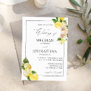 Recherche de citron mariage invitations Floral