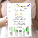 Search for fiesta bridal shower invitations Taco bout love
