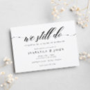 Search for elegant vow renewal invitations Black and white
