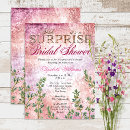 Search for surprise shower invitations Floral