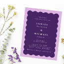 Search for purple border wedding invitations Modern