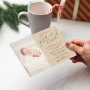 Search for holiday birth announcement cards Festive