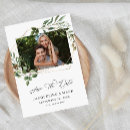 Search for emerald wedding save the dates Greenery