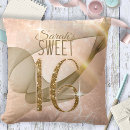 Search for 16th birthday pillows Rose gold