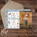 Recherche de bébé cowboy invitations Premier rodéo