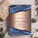 Search for blue gold quinceanera invitations Modern