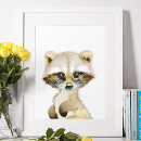 Search for woodland nursery posters Raccoon