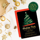 Recherche de red gold green noël invitations Fête de noël
