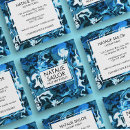 Recherche de marbre bleu cartes visite Customer