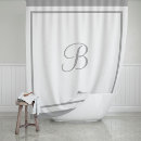 Search for light grey shower curtains Monogrammed