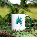 Search for evergreen mugs Watercolor