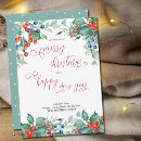 Search for evergreens christmas cards Holly