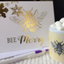 Search for bee merry christmas cards Yellow