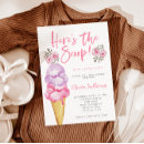 Search for ice cream baby shower invitations Summer
