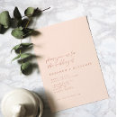 Recherche de blush invitations Moderne