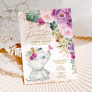 Search for elephant and butterfly invitations For her