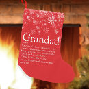 Search for grandpa christmas stockings Red