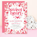 Recherche de little sweetheart baby shower invitations Aquarelle
