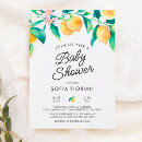 Search for lemon baby shower invitations Citrus