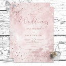 Search for pink glitter wedding invitations Modern