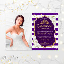 Search for purple gold white invitations Stripes
