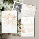 Search for neutral colour wedding invitations Floral