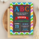 Search for alphabet birthday invitations Cute