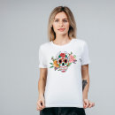 Search for skulls and roses tshirts Sugar skull