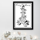 Recherche de tour eiffel noël cartes Français