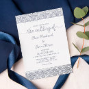 Recherche de silver foil invitations Script