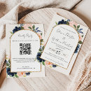 Recherche de blush pink floral invitations Code qr