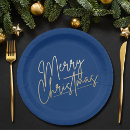 Search for blue christmas plates Gold