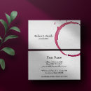 Recherche de vin rouge cartes visite Barman