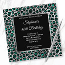 Search for teal black silver invitations Modern