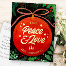 Search for red ornament postcards Season's greetings