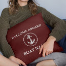 Search for deep red pillows Nautical