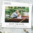 Search for simple save the date postcards Black and white