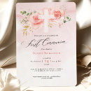 Search for botanical first communion invitations Calligraphy