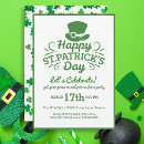 Search for happy st patrick invitations Leprechaun