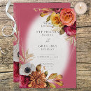Recherche de fushia mariage invitations Élégant