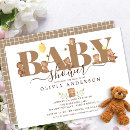 Recherche de ourson baby shower invitations Mignon