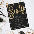 Search for chic 60th birthday invitations Sixty
