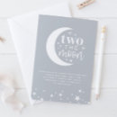 Search for 2nd two the moon birthday invitations Blue