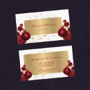 Search for red rose business cards Gold