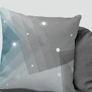 Recherche de turquoise et gris coussins Blanc