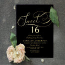 Recherche de foil 16ans anniversaire invitations Élégant