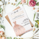 Recherche de foil 16ans anniversaire invitations Or rose