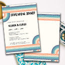 Search for colourful rehearsal dinner invitations 70s