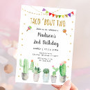 Search for taco 2nd birthday invitations Taco bout two